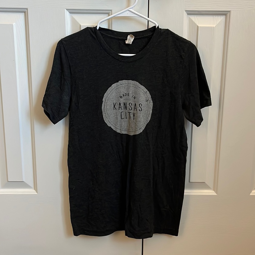 Made in KC, dark grey S tee shirt, worn once